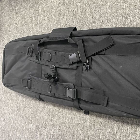 37" RUSECK Tactical Double Rifle Bag Gun Range Padded Soft Case Backpack - Picture 9 of 10